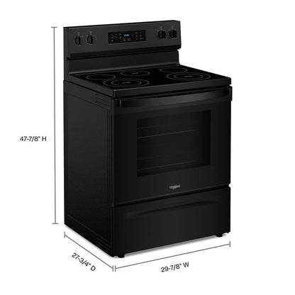 30" Electric Range With No Preheat Mode And Steam Clean - Black