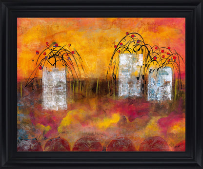Sunlit Whimsy - 28" x 34" Framed Wall Art