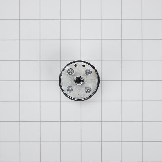 Range Surface 1 7/8" D Round, Blade-Style Burner Control Knob With 1/2" Spindle - Stainless Steel