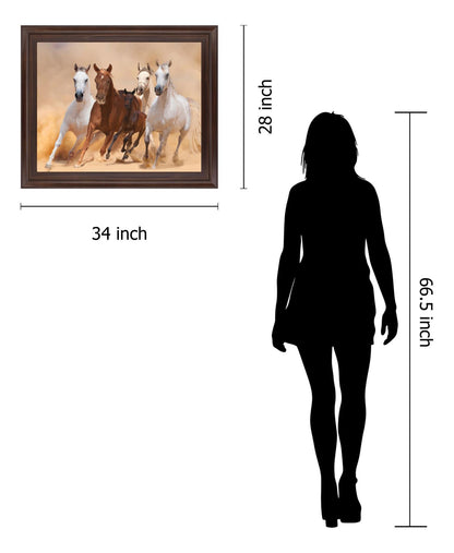 Desert Run - 28" x 34" Framed Wall Art