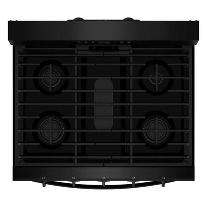 30" Gas Range With Air Cooking Technology And Ez-2-Lift Hinged Grates - Black