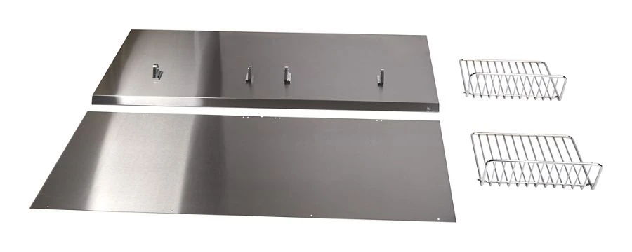 48" Backguard With Shelf - Stainless Steel
