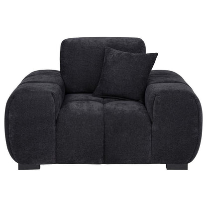 Octavia - Fabric Upholstered Track Arm Accent Chair