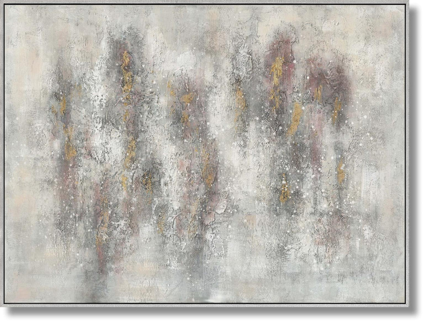 Mist Veil Harmony - 36" x 48" Framed Wall Art