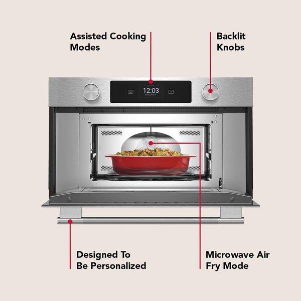 30" Built In Microwave Oven With Air Fry - PrintShield Stainless
