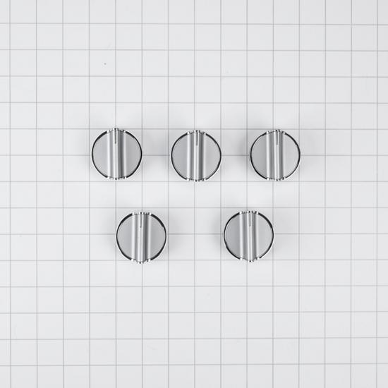 Gas Cooktop Control Knob Kit (Set Of 5) - Stainless Steel