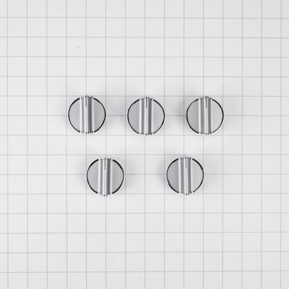 Gas Cooktop Control Knob Kit (Set Of 5) - Stainless Steel
