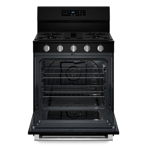 30" Wide Gas Range With No Preheat Air Fry And Air Baking - 5.0 Cu. Ft. - Black