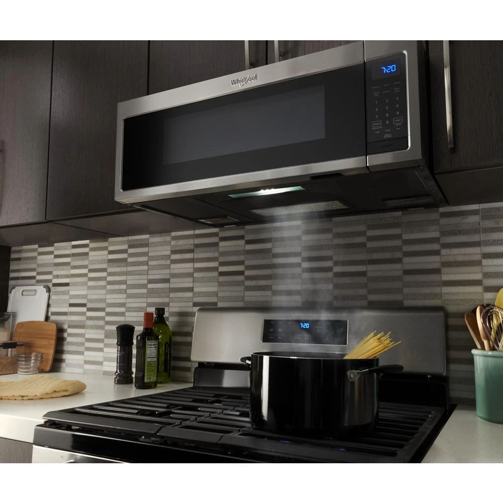 1.1 Cubic Feet Low Profile Microwave Hood Combination - Stainless Steel