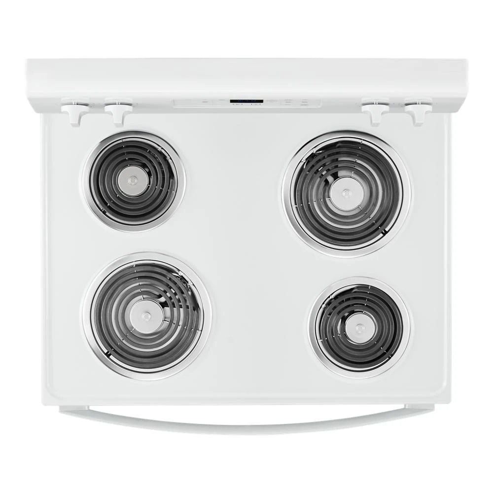 4.8 Cubic Feet Electric Range With Keep Warm Setting - White