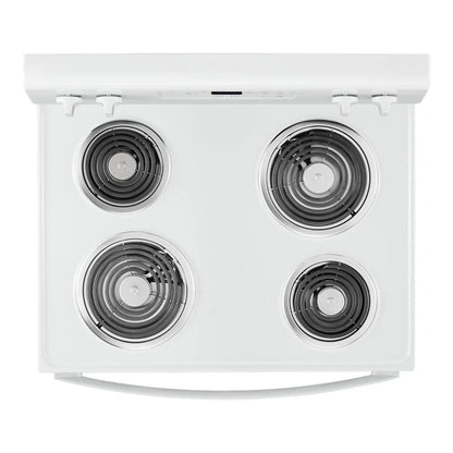 4.8 Cubic Feet Electric Range With Keep Warm Setting - White