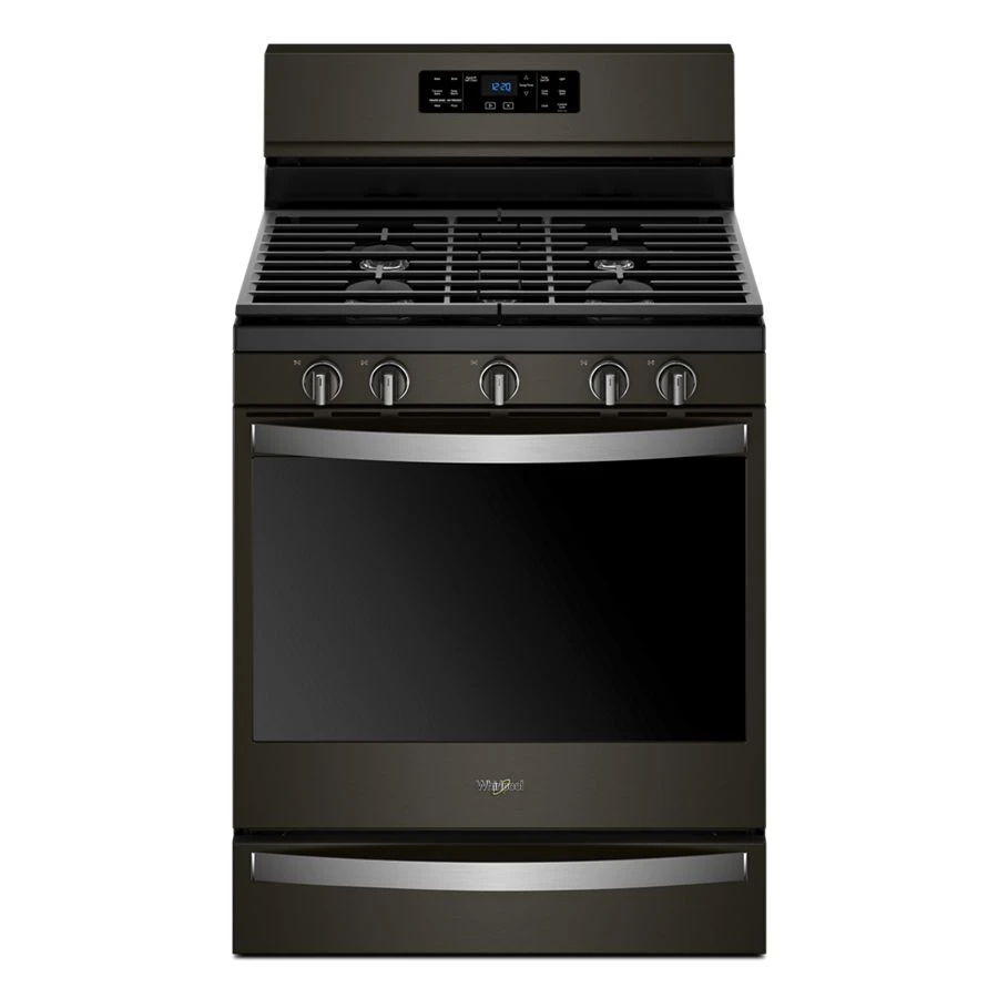 5.8 Cubic Feet Freestanding Gas Range With Frozen Bake Technology - Black Stainless