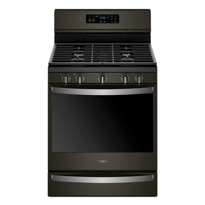 5.8 Cubic Feet Freestanding Gas Range With Frozen Bake Technology - Black Stainless