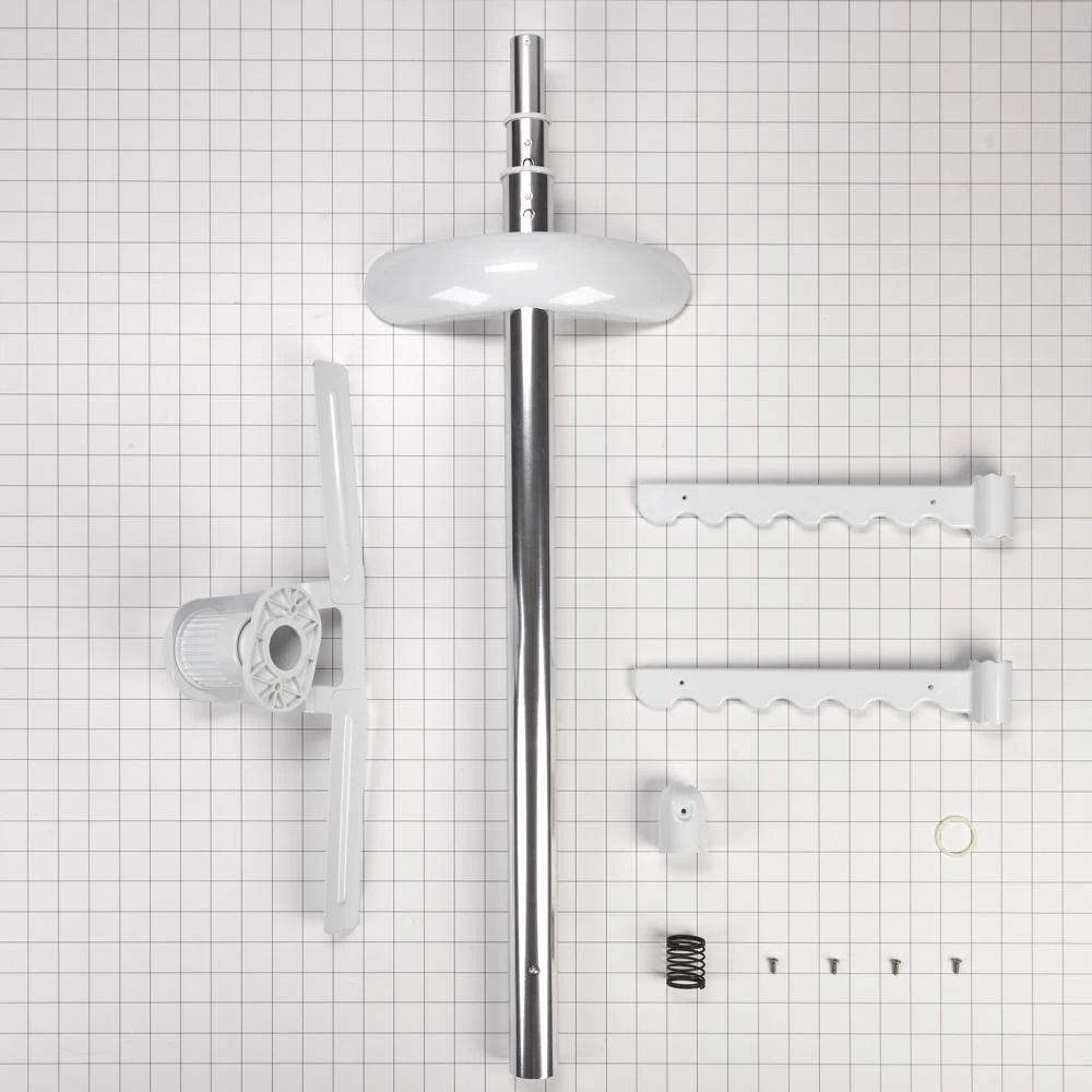 Adjustable Clothes Hanger Rack - White