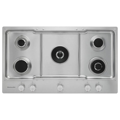 36" 5-Burner Gas Cooktop With Griddle