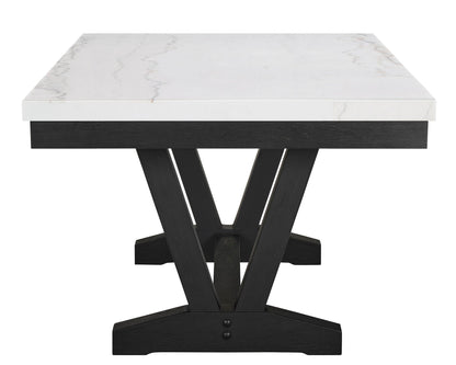 Varley - 5 Piece Rectangular Dining Room Set - White / Gray