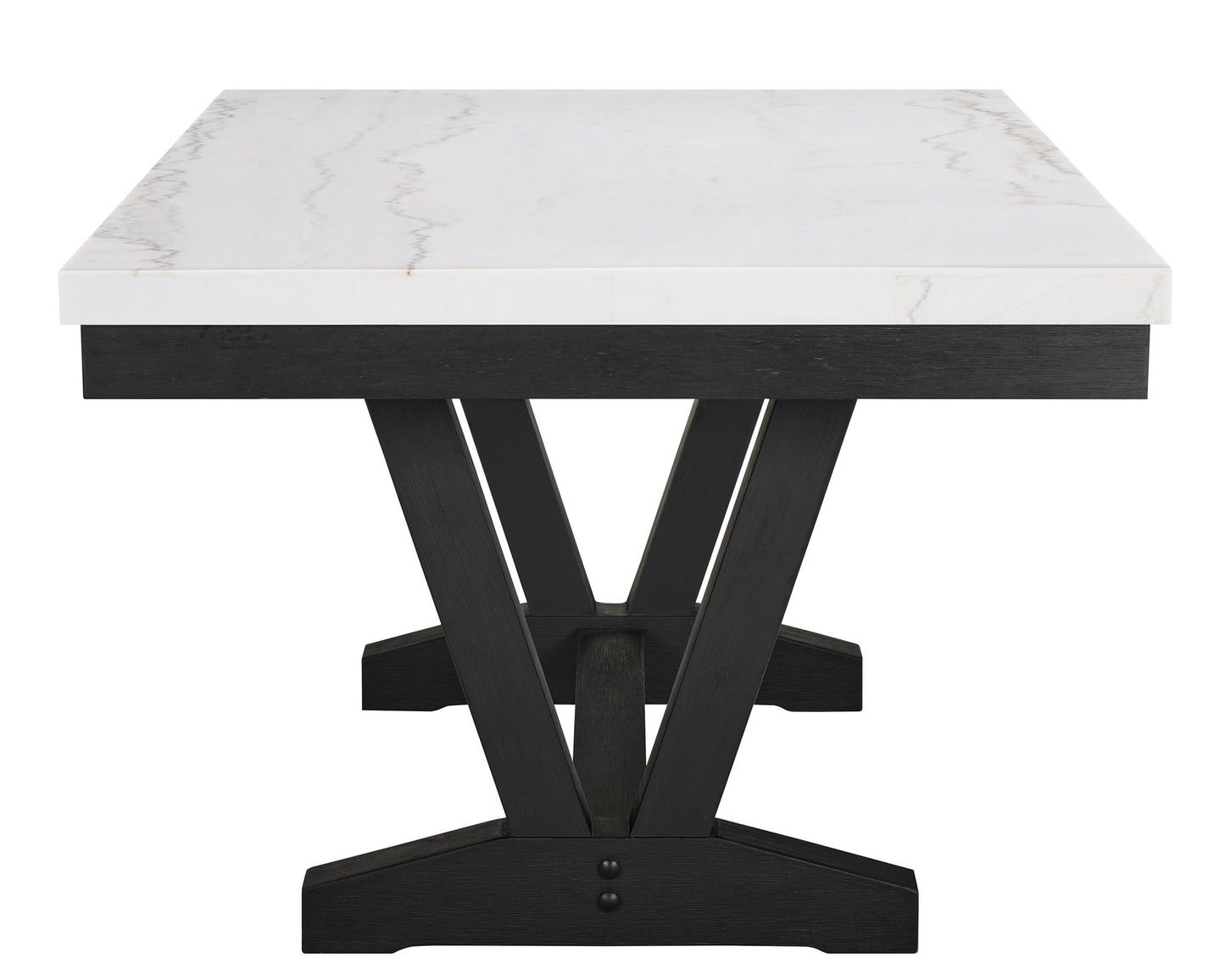 Varley - 6 Piece Dining Room Set - White / Gray