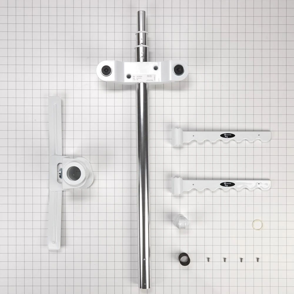 Adjustable Clothes Hanger Rack - White