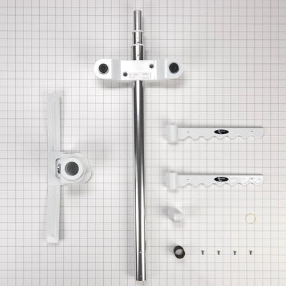 Adjustable Clothes Hanger Rack - White