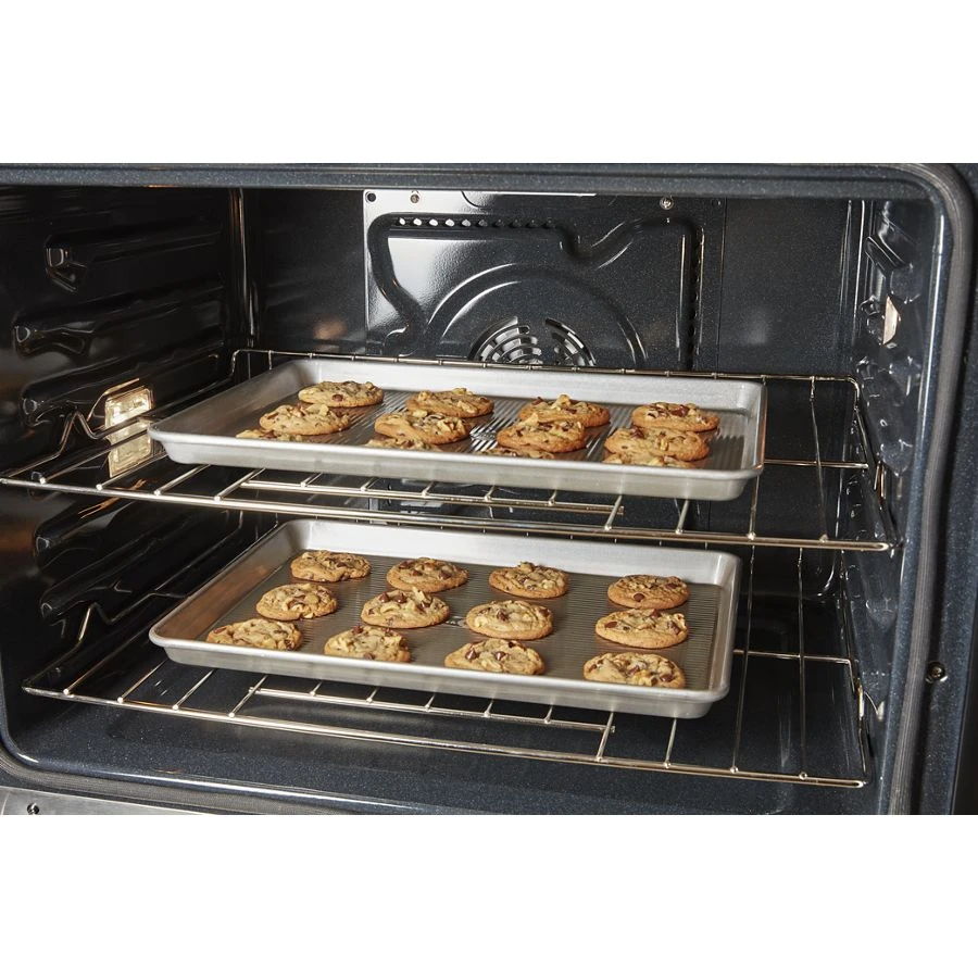 6.4 Cubic Feet Wall Oven Microwave Combo With Air Fry - Black Stainless Steel With PrintShield Finish