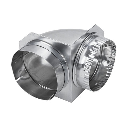 90 Degree 5" Diameter Dryer Exhaust Wall Elbow Bulk Qty 24