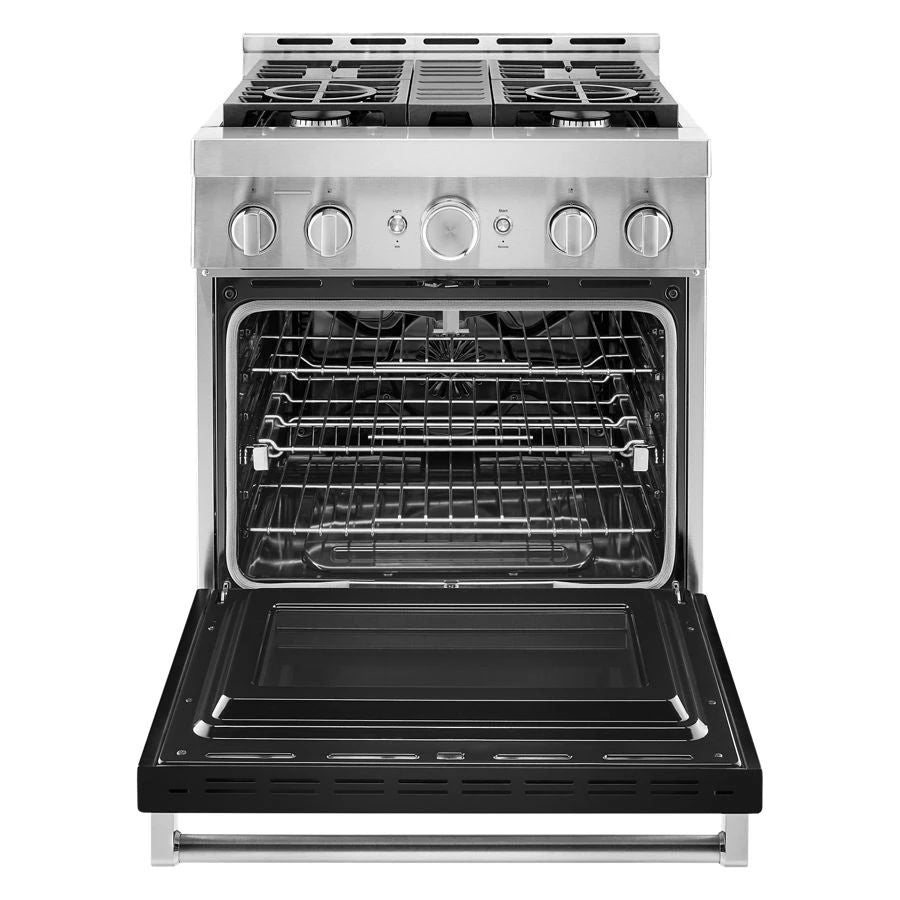 30'' Smart Commercial-Style Gas Range With 4 Burners - Imperial Black