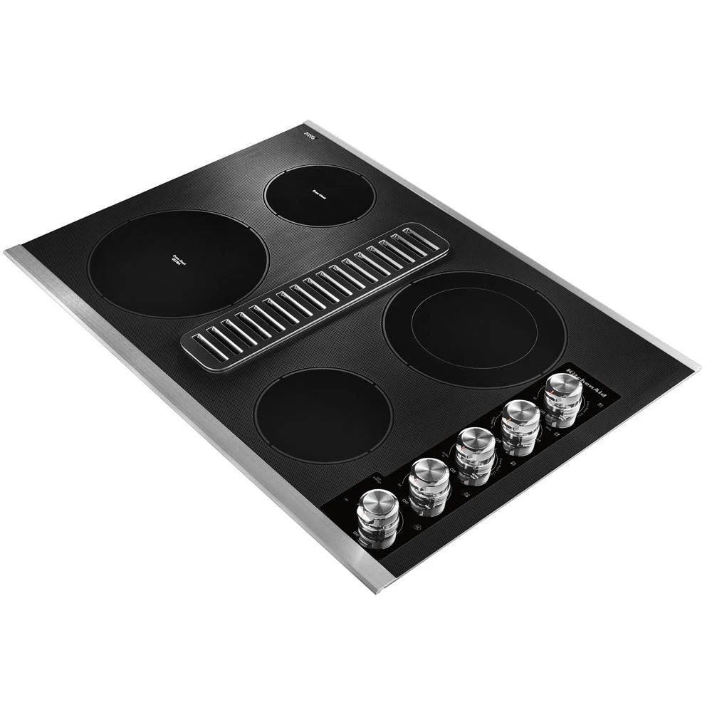 30" Electric Downdraft Cooktop With 4 Elements