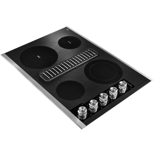 30" Electric Downdraft Cooktop With 4 Elements