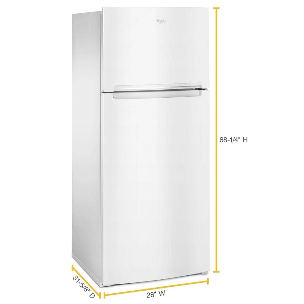 28" Wide Refrigerator Compatible With The EZ Connect Icemaker Kit - 18 Cubic Feet - White