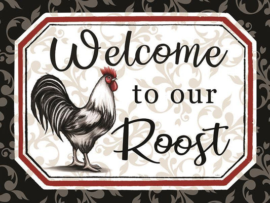 Welcome To Our Roost By Elizabeth Tyndall (Framed) - Beige