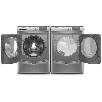 Smart Front Load Electric Dryer With Extra Power And Advanced Moisture Sensing Plus - 7.3 Cubic Feet - Metallic Slate