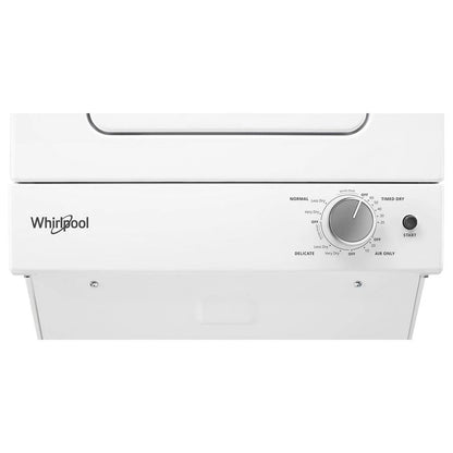 1.6 Cu.Ft, 120V/20A Electric Stacked Laundry Center With 6 Wash Cycles And Wrinkle Shield - White