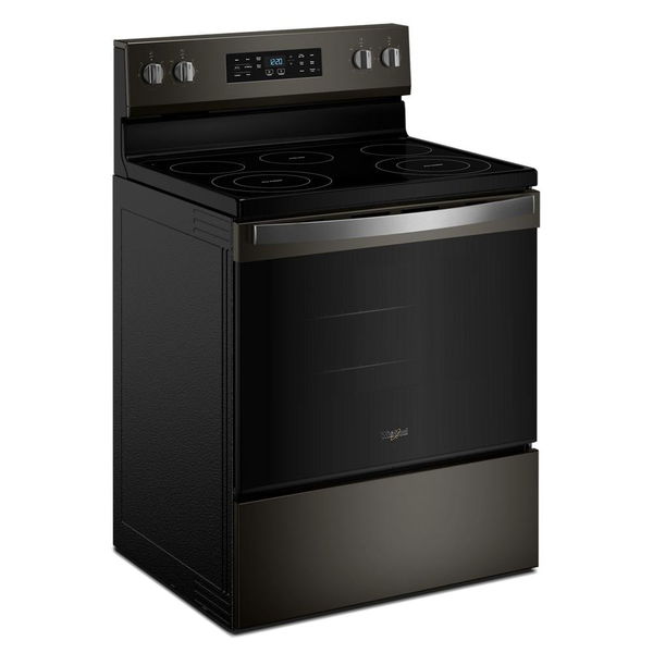 30" Electric Range With Air Cooking Technology And Steam Clean - Black Stainless