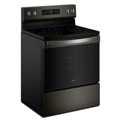 30" Electric Range With Air Cooking Technology And Steam Clean - Black Stainless