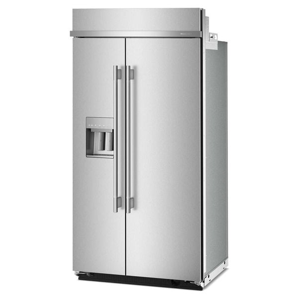 25.1 Cu. Ft. 42" Built-In Side-By-Side Refrigerator Features Exterior Water And Ice Dispenser With Measured Fill