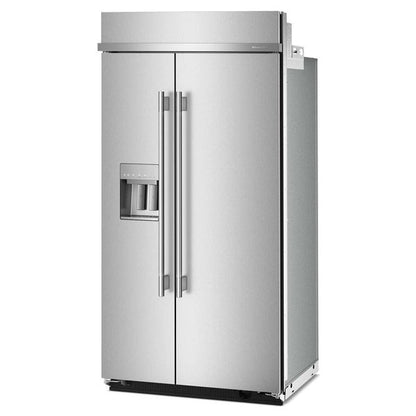25.1 Cu. Ft. 42" Built-In Side-By-Side Refrigerator Features Exterior Water And Ice Dispenser With Measured Fill