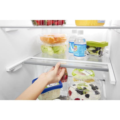 36" Wide Side-By-Side Refrigerator, 25 Cubic Feet - White