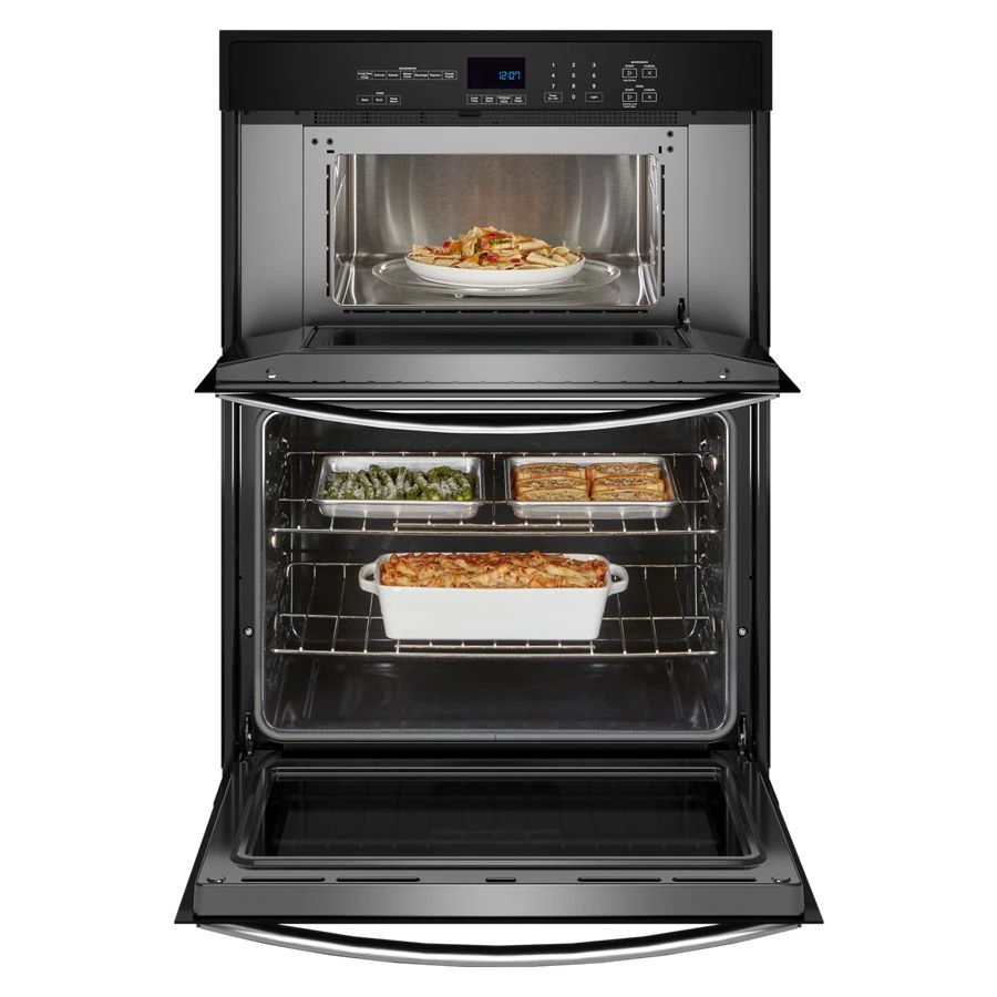 6.4 Total Cubic Feet Combo Self-Cleaning Wall Oven - Stainless Steel