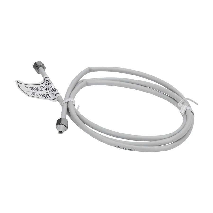 Refrigerator Water Line Installation Kit, 5' Flexible Plastic Hose With 1/4" Fitting Ends - Gray