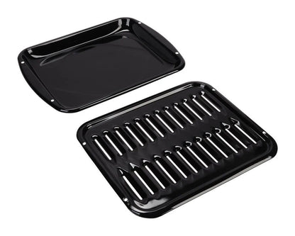 Premium Broiler Pan And Roasting Rack - Black