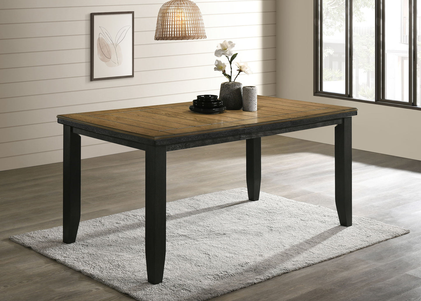 Bardstown - 6 Piece Counter Dining Room Set - Wheat / Charcoal