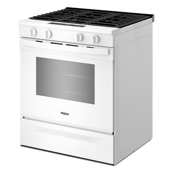 30" Gas Range With No Preheat Mode And Slow Cook - White