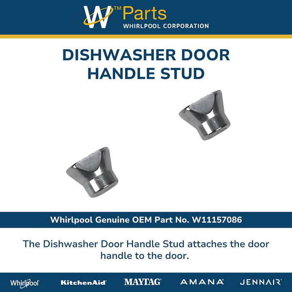 Dishwasher Door Handle Stud, Set of 2