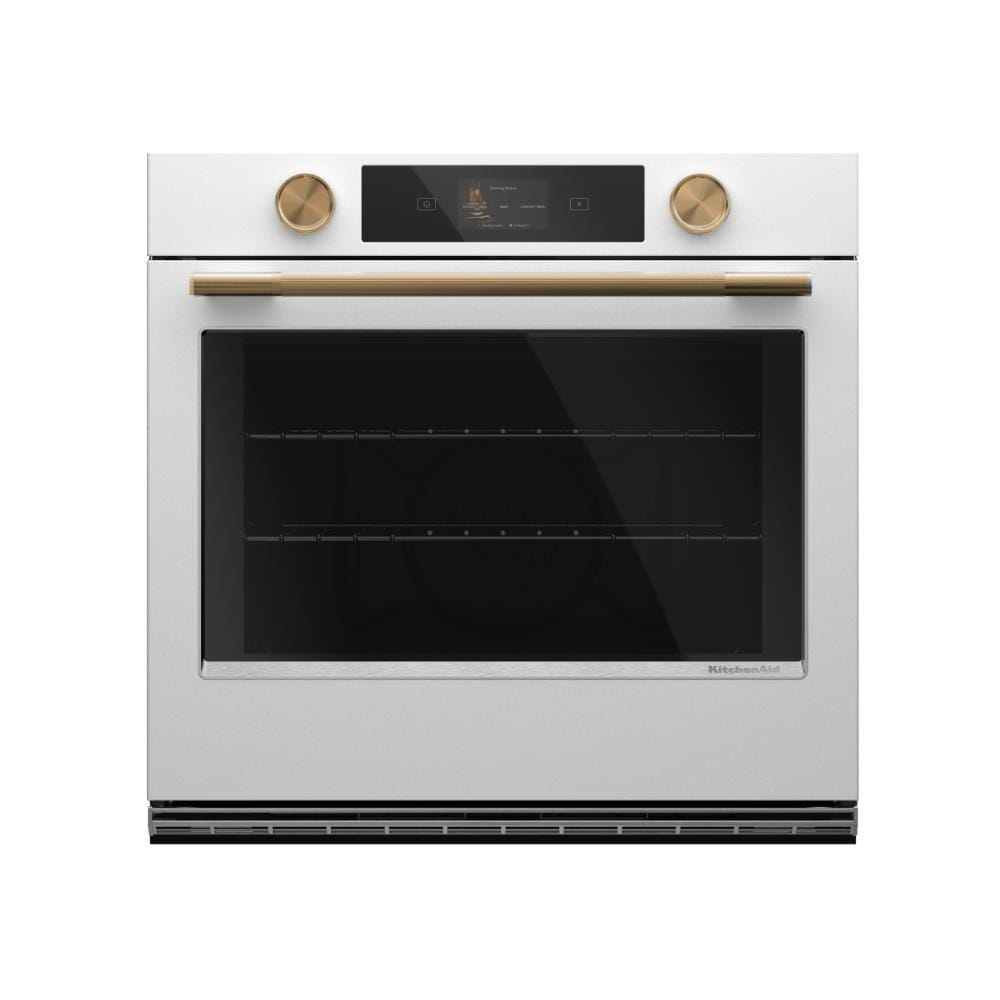 30" Smart Electric Single Wall Oven With Assisted Cooking Modes - Porcelain White - Porcelain White