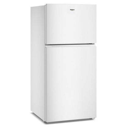 Whirlpool 30" Wide Top Freezer Refrigerator With Total Coverage Cooling, 19 Cu. Ft., Adjustable Glass Shelves - White