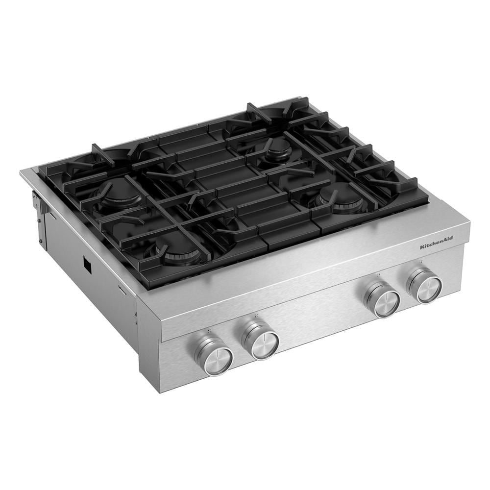 Kitchenaid 30" 4-Burner Gas Commercial-Style Rangetop - Stainless Steel
