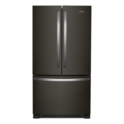 36" Wide Counter-Depth French Door Bottom Mount Refrigerator, 20 Cu. Ft. - Print Resist Black Stainless