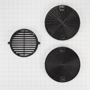 Range Hood Recirculation Kit With (2) Charcoal Filters, (1) Black Vent Cover And (2) Mounting Screws, Fits Uxl5430Bss