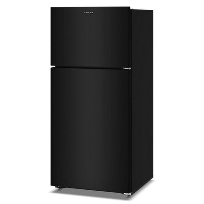 28" Wide Top-Freezer Refrigerator With A Large Crisper Drawer, Reversible Doors - Black