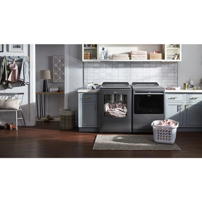 5.2-5.3 Cubic Feet Top Load Washer With 2 In 1 Removable Agitator - Chrome Shadow